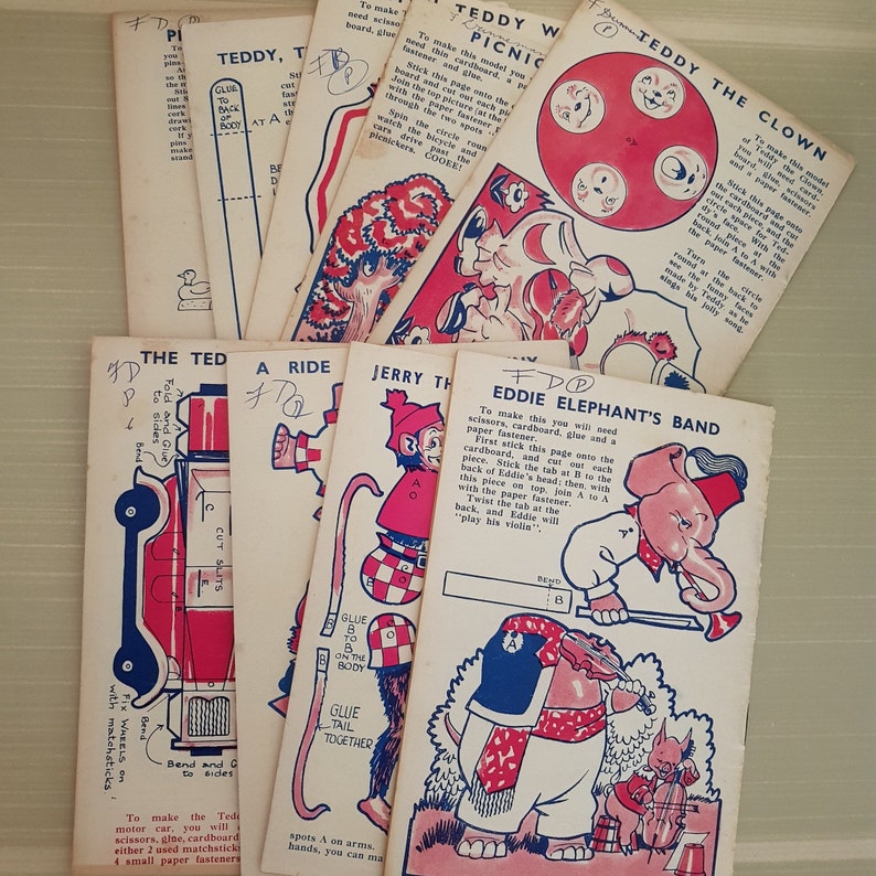 A set of eight vintage childrens magazines