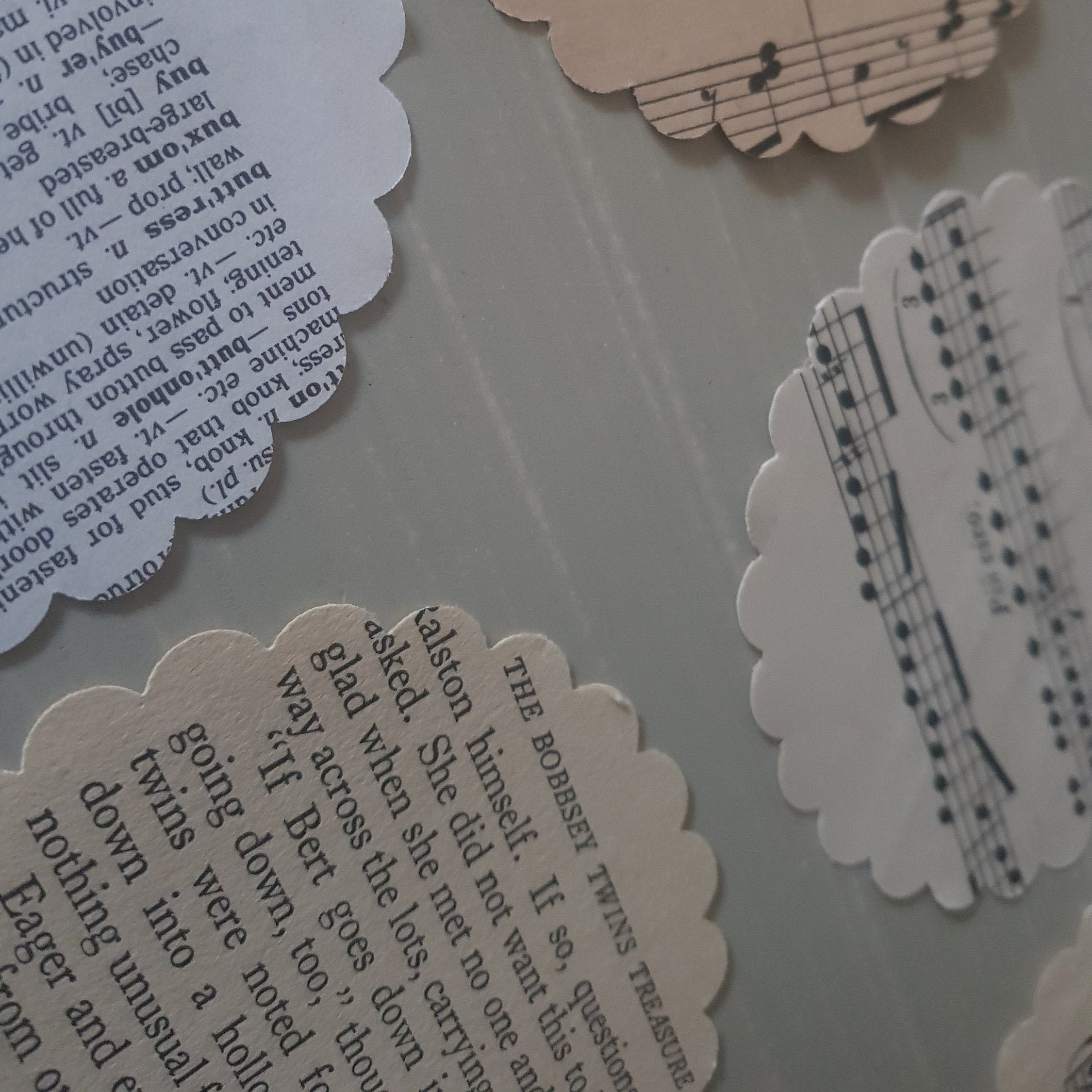 Vintage die cut paper circles Scrapbooking Junk Journal Etsy