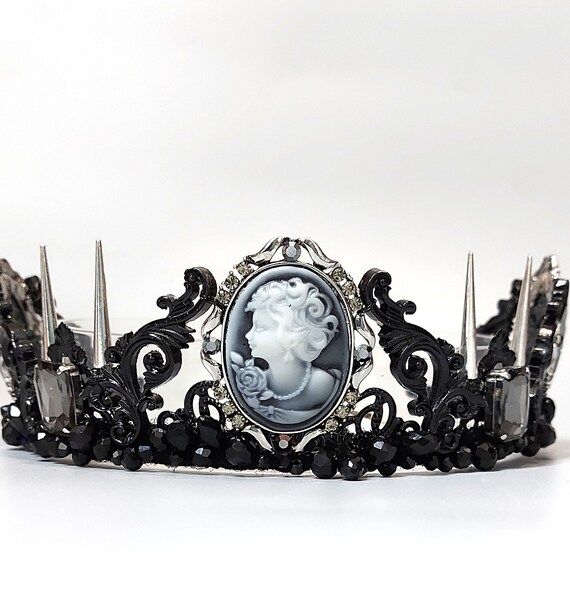 Corona De Cuervo De Halloween Para Mujer - Accesorio Gótico Para Fiestas, Cosplay Y Ocasiones Especiales | Perfecta Para Disfraces De Reina Cuervo