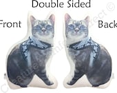 Double Sided Customized Shaped Pet Cushion Pillow, Personalised, Handmade Gift By Creature Comforts Direct, Full Body Shaped Cushion,Dog,Cat
