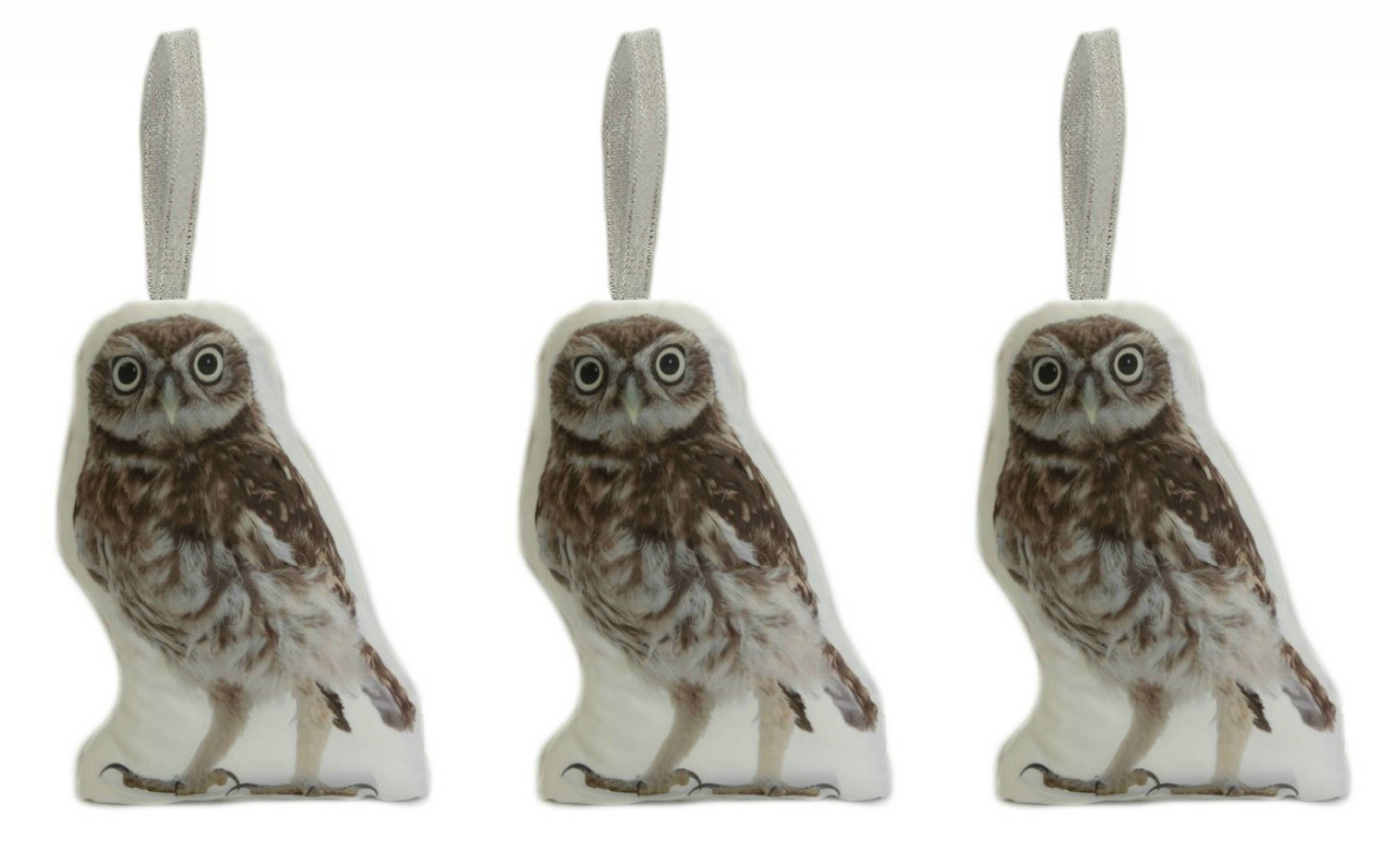 Set Of Three Barn Owl Shaped Cushion Decorations Made By Etsy