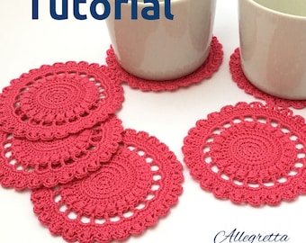 ITALIAN tutorial crochet coaster doily pdf Do it yourself, Crochet small doily, Fucsia table decor, Craft DIY, Simple crochet pattern