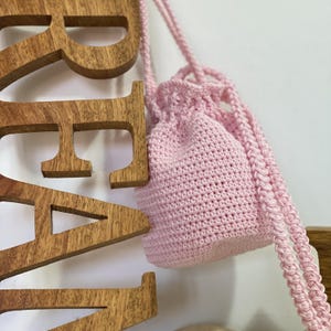 Sacchetti per bigiotteria, Sacchetti con coulisse, Sacchetti uncinetto, Sacchetti per regalo, Bustine regalo, Bustine per borsa rosa