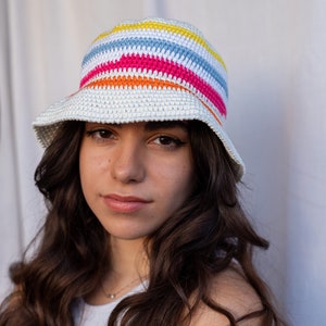 Bucket hat women, Crochet cotton hat, One of a kind, Trendy summer accessories for women, Washable hat, Fashion gift ideas for mom, SORRENTO image 5