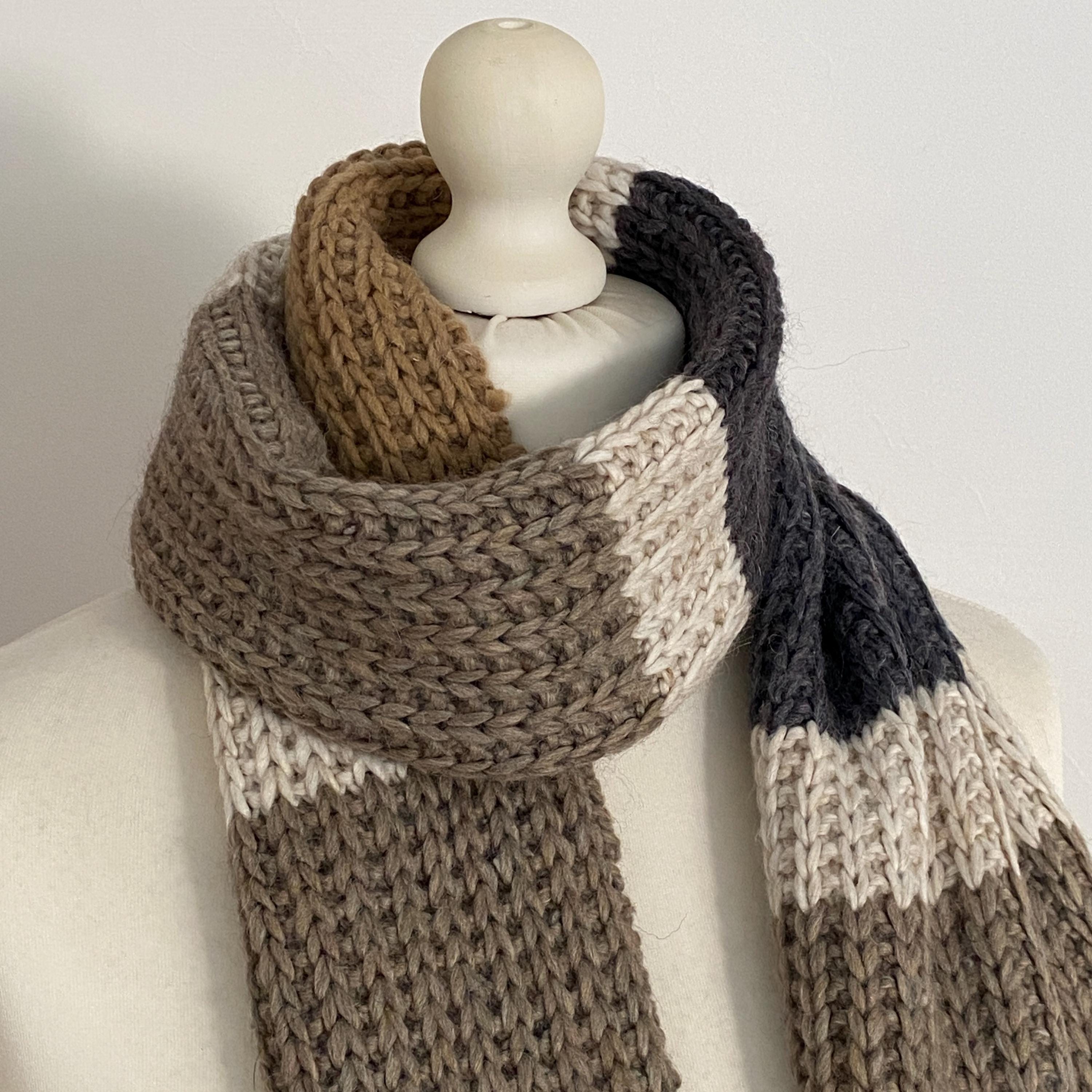 Berretto Sciarpa Ai Ferri Uomo Berretto Sciarpa Da Uomo Ai Ferri Tutorial  Sciarpe Berretto Ai