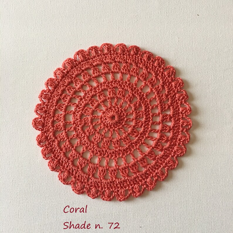 Handmade crochet small doilies for sale Crochet embellishment Etsy