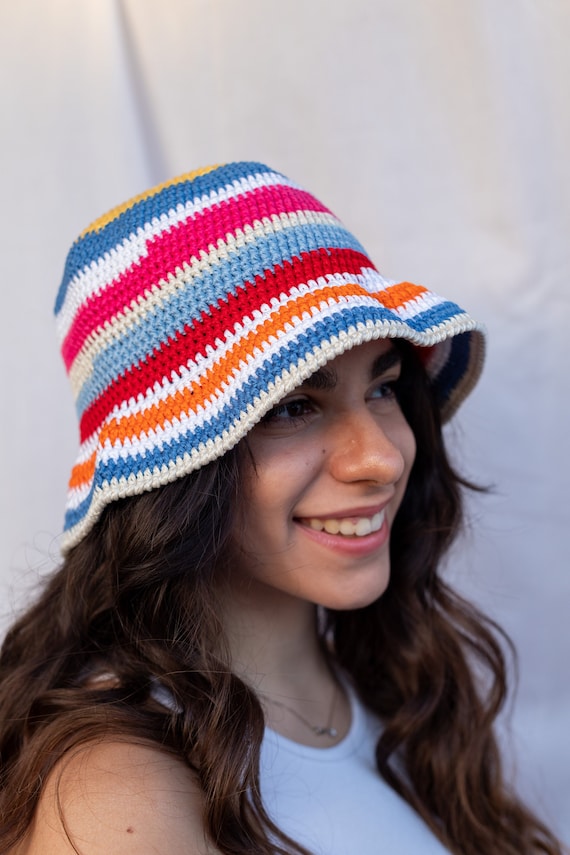 Bucket Hat Women Crochet, Fisherman Hat for Men Women, Unisex