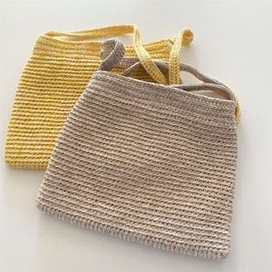 Tote bag crochet, Handmade crochet shoulder bag for women, Summe bucket bag purse, Travel accessories, Gift for mom friend image 2