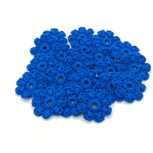 ANGIE, 20 applicazioni fiori uncinetto,  Decorazioni borse, Toppe floreali per progetti Fai da te, Fiori a uncinetto per cappelli, KIT 8