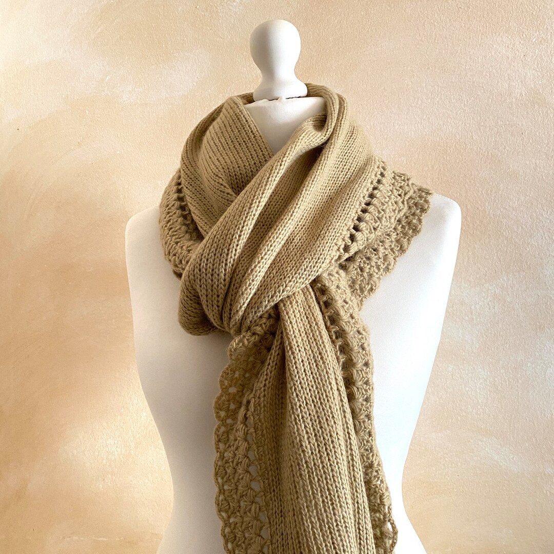 Sciarpa avvolgente in lana mohair da donna, Scialle maglia e