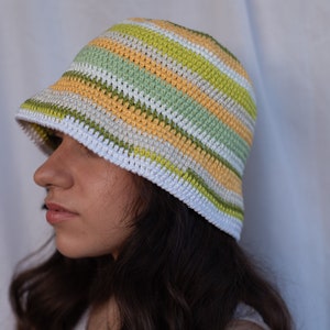 Unique crochet hats, Cotton hat women, Handmade bucket hat women, Trendy summer hats, Beach accessories for girls, Gift for sister, SORRENTO image 2