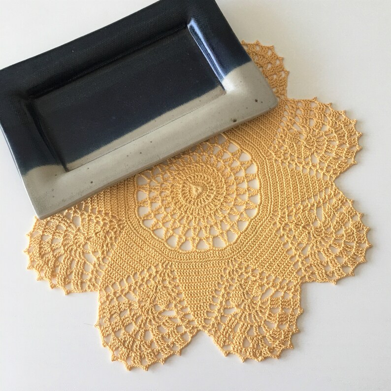 115 inch Italian crochet doily for sale Furniture doily Etsy