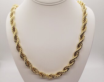 Gold Rope Chain - Etsy