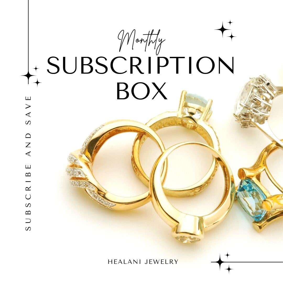 Jewelry Subscription Box Monthly Jewelry Gift Box Surprise Gift Box