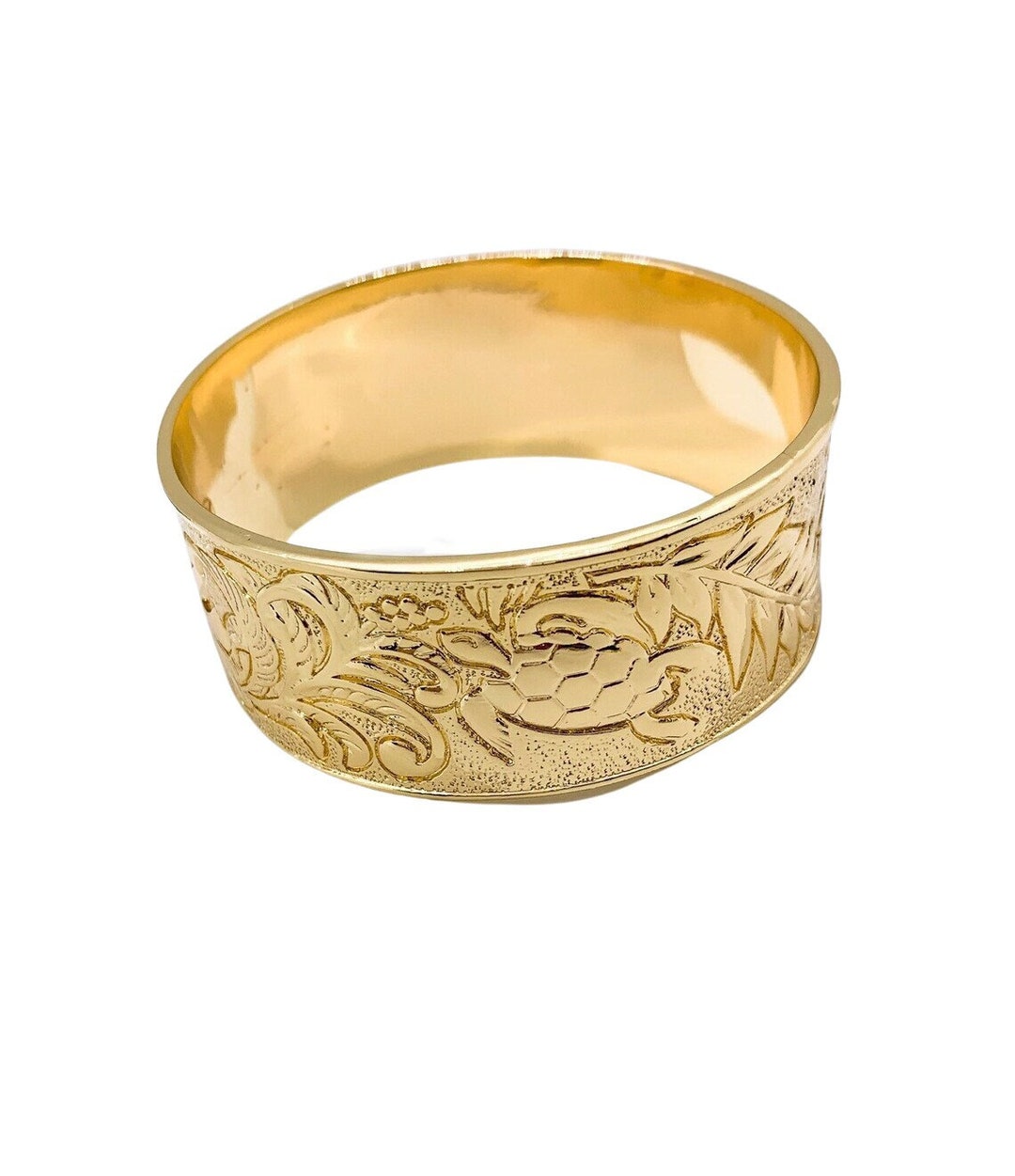 25mm Gold Hawaiian Honu Bangle Bracelet Hawaiian Bracelet Etsy