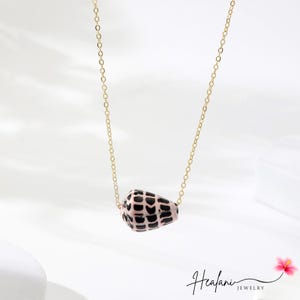 Collier en forme de cône hébreu - Collier hawaïen - Bijoux océan - Collier en or - Cadeaux pour elle - Bijoux de plage