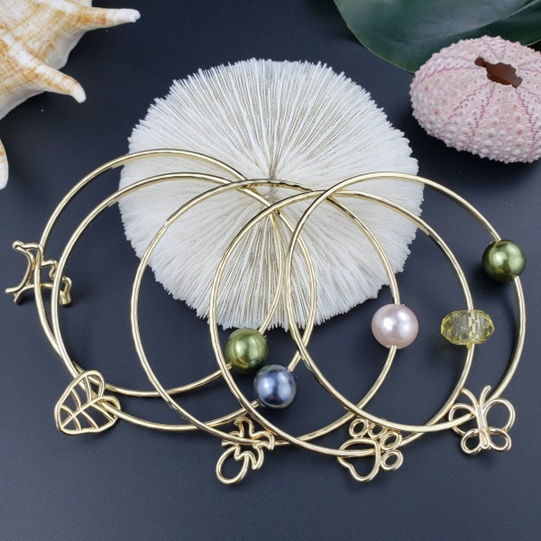 Build Your Own Pearl Shell Bangle - Customized Bracelet - Hawaii Jewelry