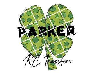 St Patrick Clover Personalized Ready To Press Sublimation, DTF, or Vinyl Iron on Transfer