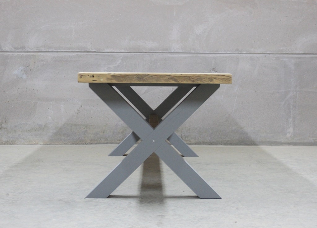 Reclaimed Dining Table With Rustic Wood Top king's Cross Etsy UK