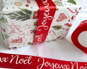 Weihnachts Schleifenband Weihnachtsband Set 2 Rollen 9m - 10mm Satinband Rot & Grün Für Geschenkverpackung Dekobänder Weihnachten