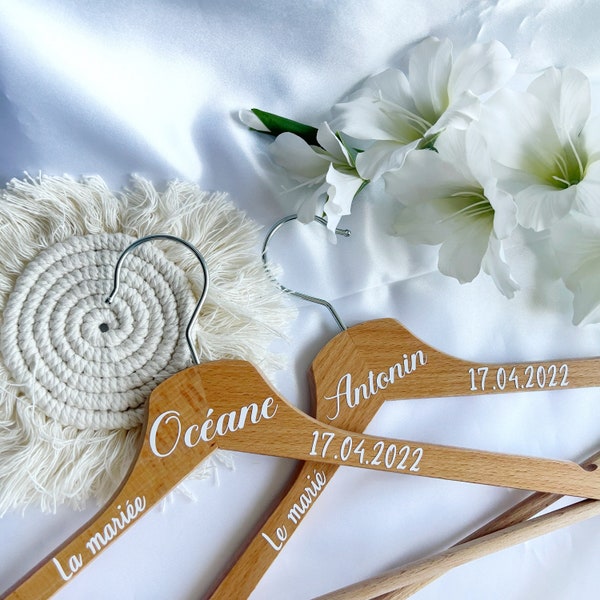 Personalisierte Hochzeits-Aufhänger-Etiketten – Set mit 3 Aufklebern – Hochzeitsaufkleber – Geschenke für Brautjungfern und Trauzeugen