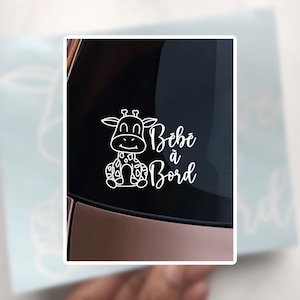 Adesivo giraffa bimbo a bordo - Adesivo per auto - Bimbo a bordo - adesivo adesivo