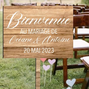 Directional sign label - Wedding, Baptism, party, decoration - Personnalized