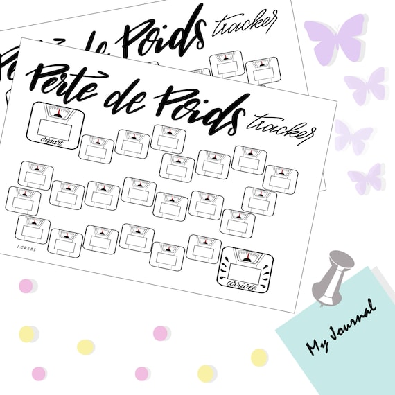 Suivi Perte De Poids Bullet Journal Suivi médical dans un bullet journal - Creabujo