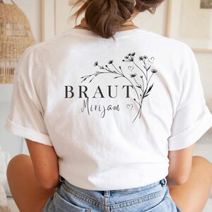 JGA Shirt Women, Bride + Crew Shirt, Personalized Hen Party T-Shirt, Bride T-Shirt, Team Bride Shirt, Jga Ideas, Maid of Honor
