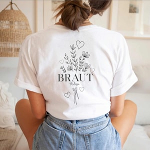 JGA Shirt Women, Bride + Crew Shirt, Personalized Hen Party T-Shirt, Bride T-Shirt, Team Bride Shirt, Jga Ideas, Maid of Honor