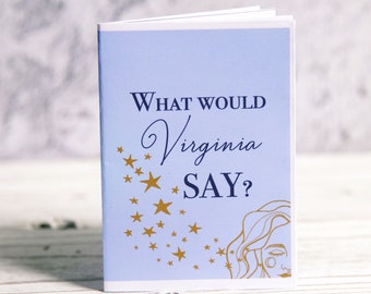 Druckbare Pocket Inspiration Virginia Woolf Zitat Buch