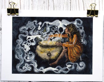 Cerridwen Giclée Kunstdruck Keltische Göttin der Schöpfung