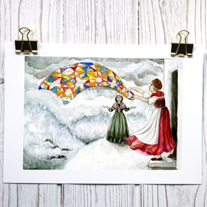 Grimm&#39;s Fairytale Mother Holle Art Print Limited Edition