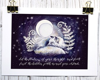 Fuchs Animal Spirit Kunstdruck Limitierte Auflage