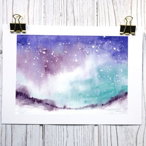 Northern Lights Aurora Borealis Art Print