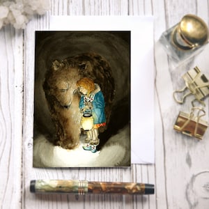 Fairytale Spirit Bear Autumn Card