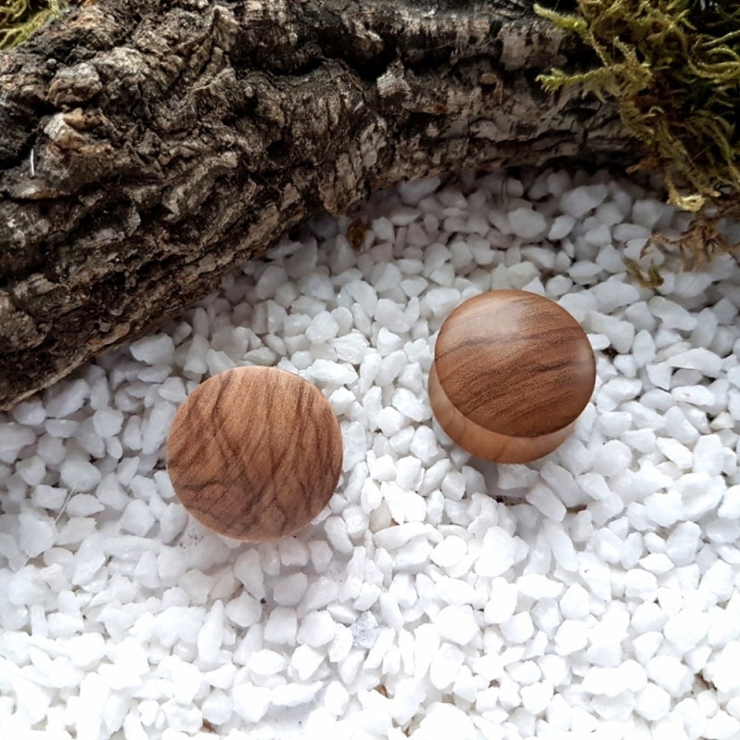 OLIVE WOOD Plugs, Olive Wooden Ear Plugs, Jewelry for Stretched Ears Etsy