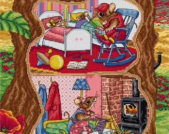 ET10 The Tree House Kreuzstichvorlage pdf download