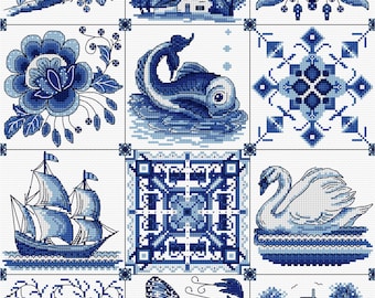 AJBD71 Delft Style Tile Collection pdf chart only