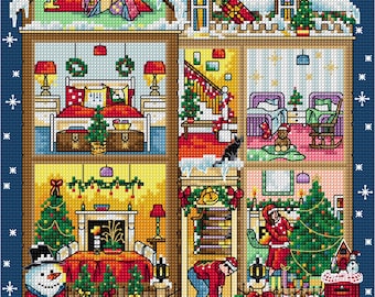 AJBD94 Christmas House Inside pdf Chart Only