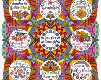 AJBD92 Mandala pdf Chart Only