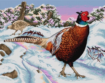 AJBD001 Pheasants in the Snow chart only pdf