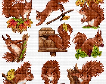 AJBD64 Squirrel Adventures pdf chart only download