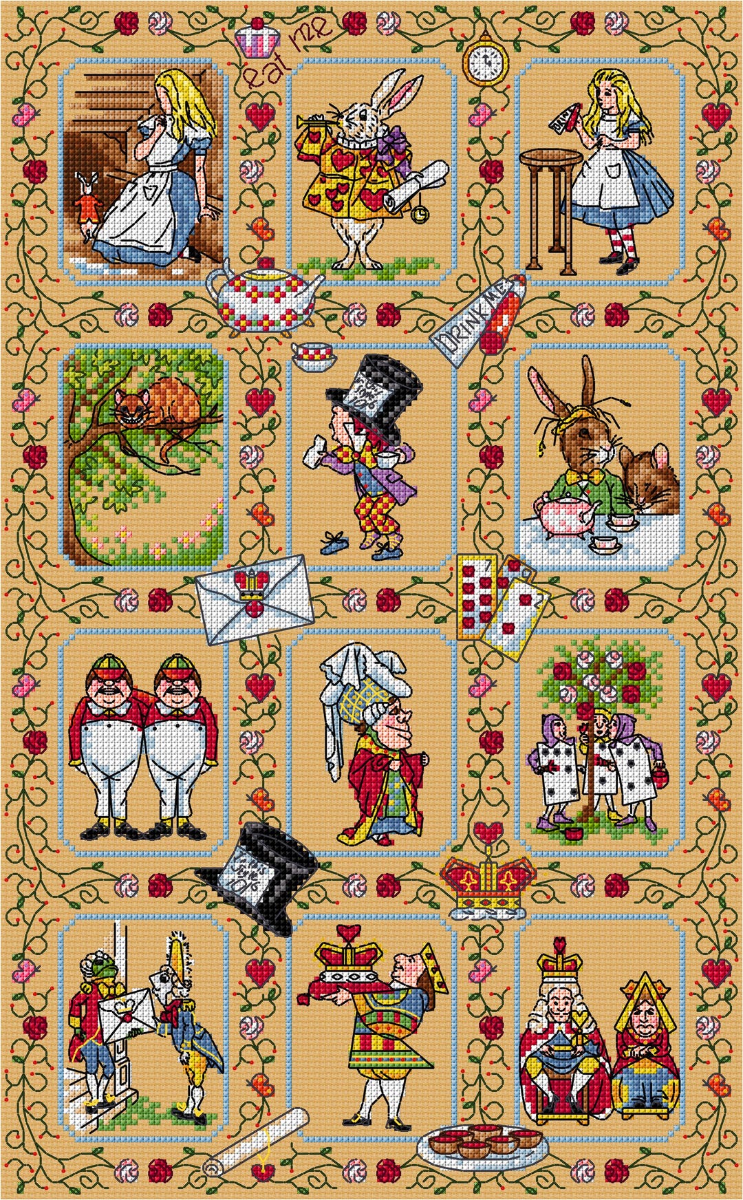 AJBD69 Alice and Friends Chart Pdf - Etsy