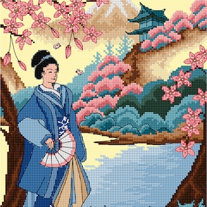 AJBD37 Oriental Blossom PDF CHART ONLY