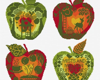 AJBD04 Apple  Bonanza Cross Stitch Chart Only pdf