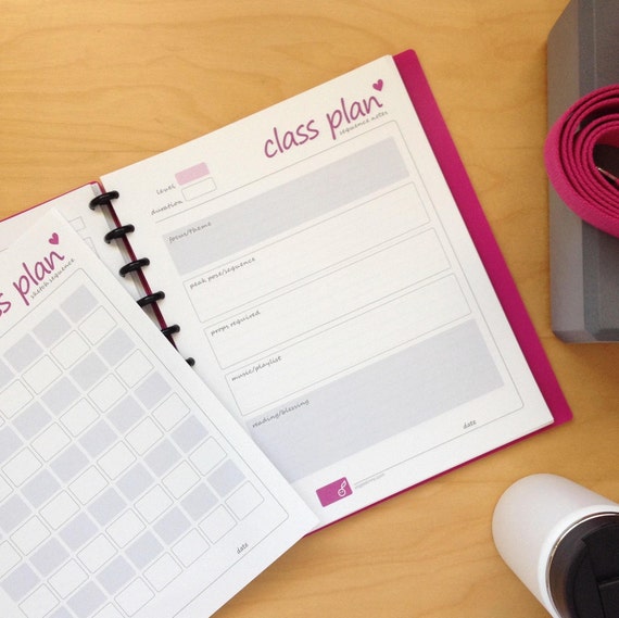 Yoga Class Plan Yoga Class Plan Printable Pdf Download Yoga Etsy