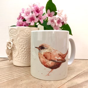 Wren Mug - Bird Lovers Mug - Garden Bird Mug