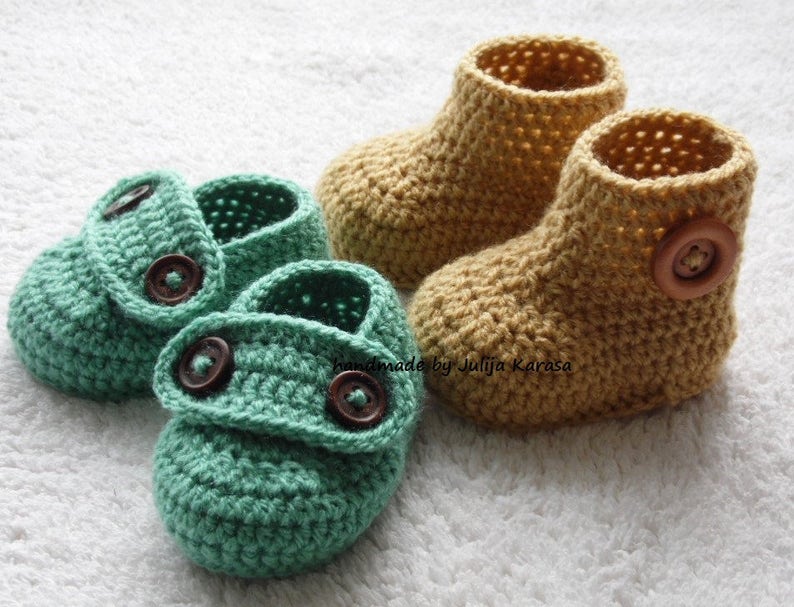little baby booty crochet baby boots and shoes handmade booties for baby crochet set for baby Baby booties crochet shower gift