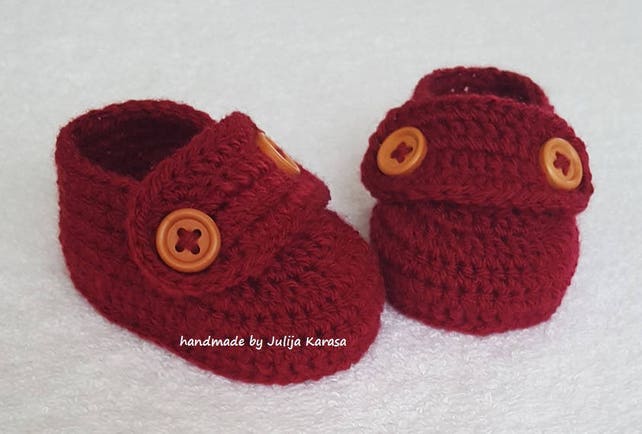 Crocheted baby shoes baby crochet shoes shoes for baby baby Etsy Crochet shoes babies